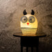 Art Glass Lighted Owl