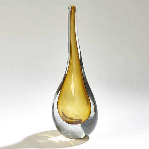 Art Glass Vase Amber 2