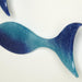 Art Glass Wall Fish Blue 3