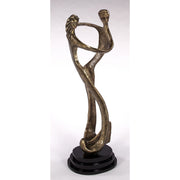 As One - Modern Dancing Couple Floor Sculpture by Artmax - Front View