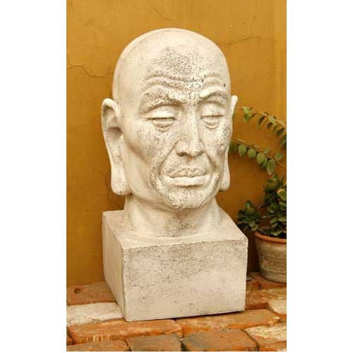 Asian Man Garden Bust