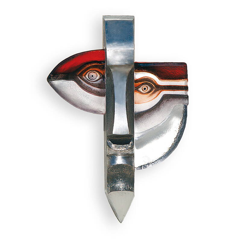 Atle 2 Crystal Wall Mask, Red by Mats Jonasson