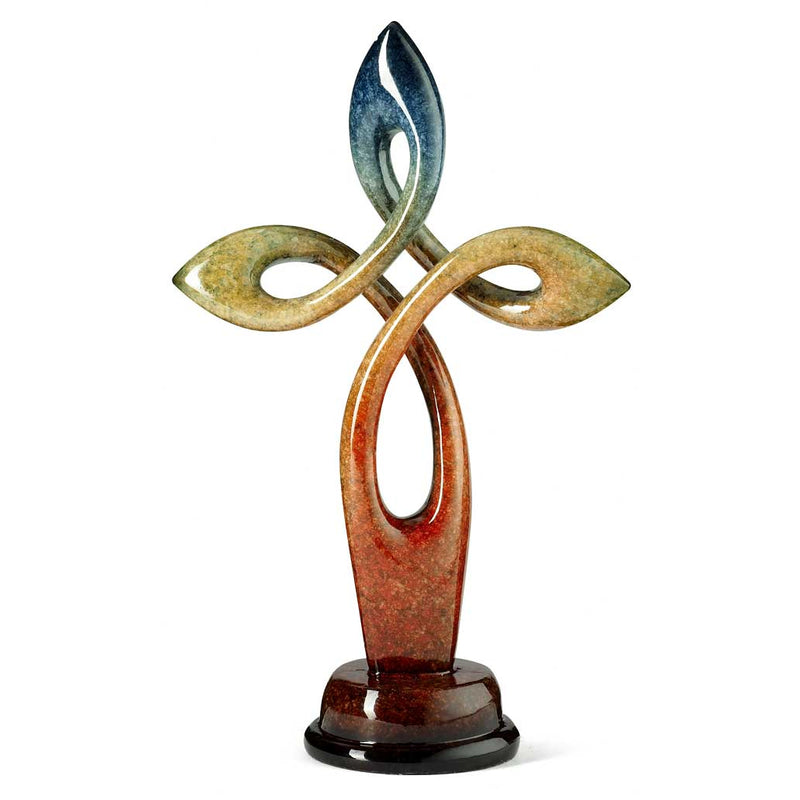Atone Modern Cross Sculpture by Mill Creek Studios