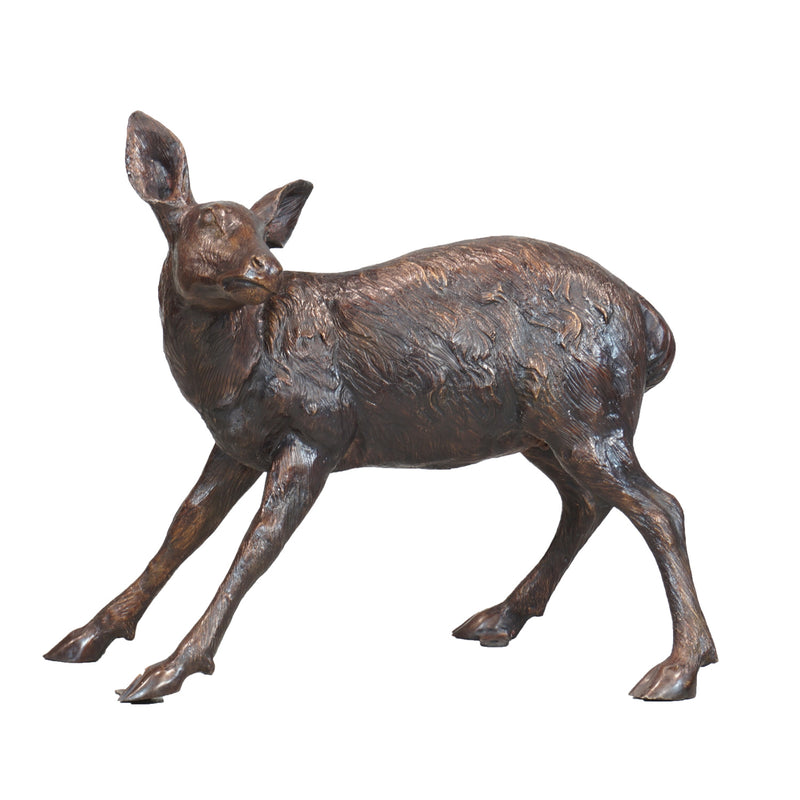 Deer Family Bronze 4-Piece Sculpture Set