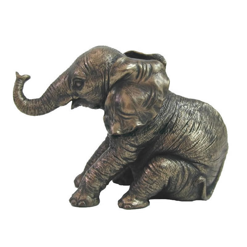 Baby Elephant Figurine- Sitting — Allsculptures