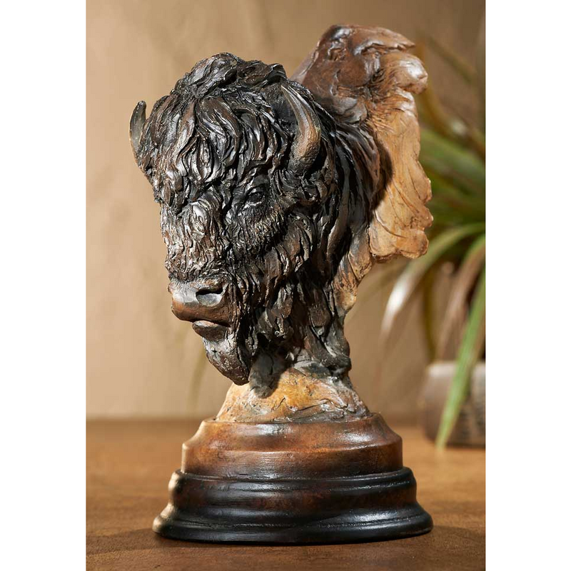 Bad Lands Buffalo Statue by Stephen Herrero