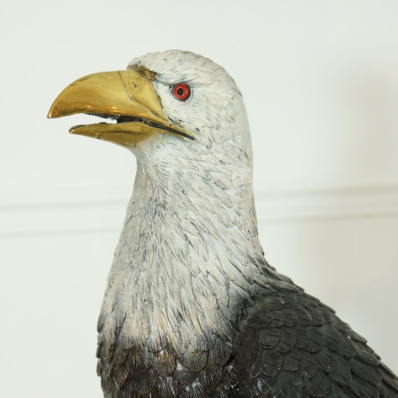 Bald Eagles on Rock Bronze Sculpture