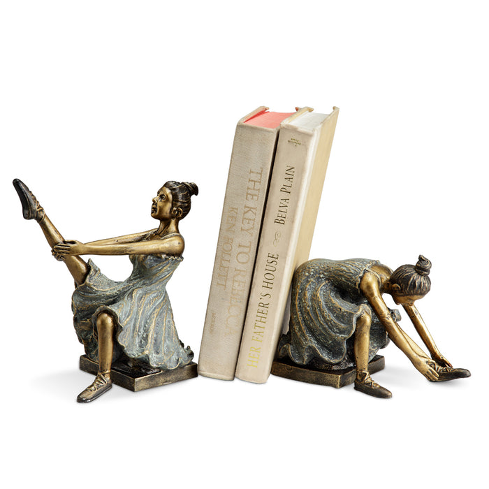 Ballerina Student Bookends Set by San Pacific International/SPI Home