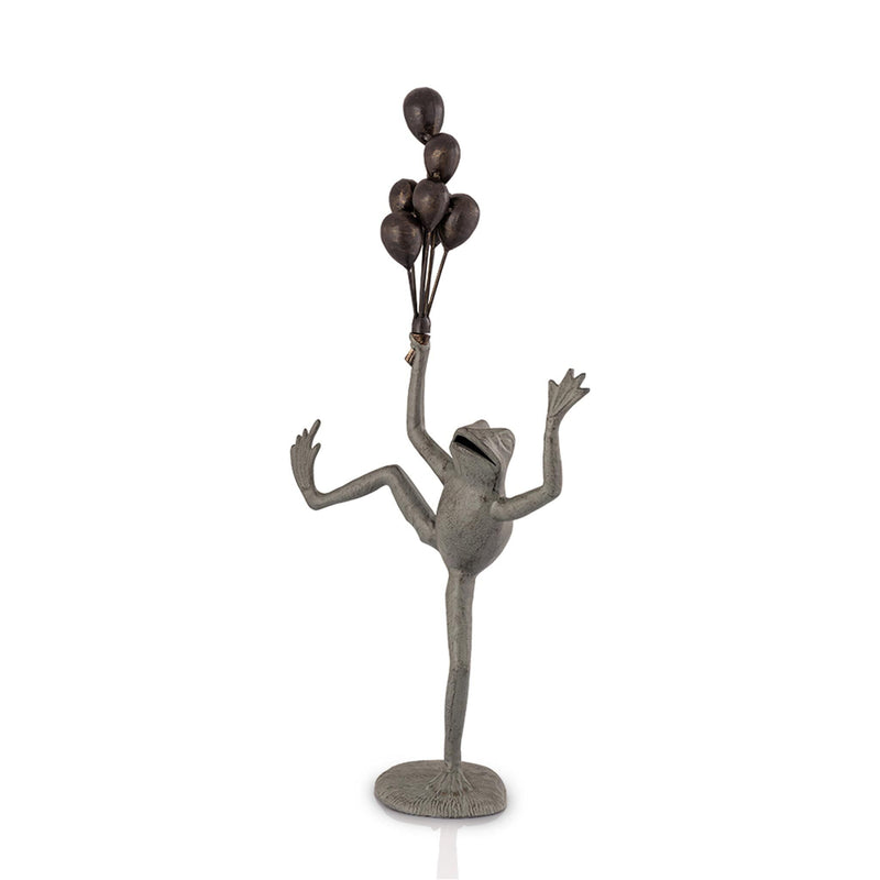 Balloon Seller Frog Garden Sculpture by SPI Home
