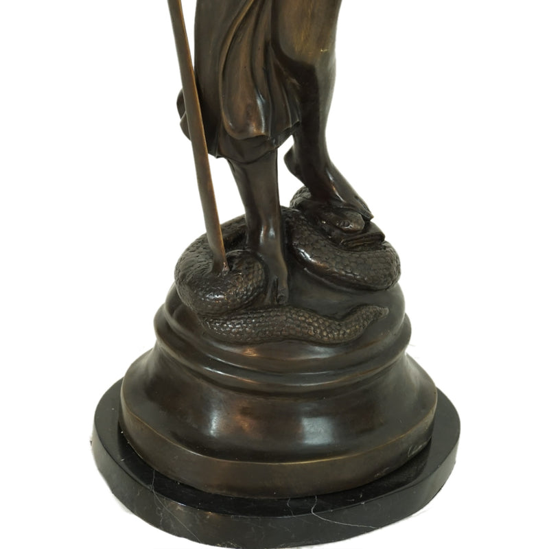 Blind Lady Justice Large Tabletop Bronze Sculpture