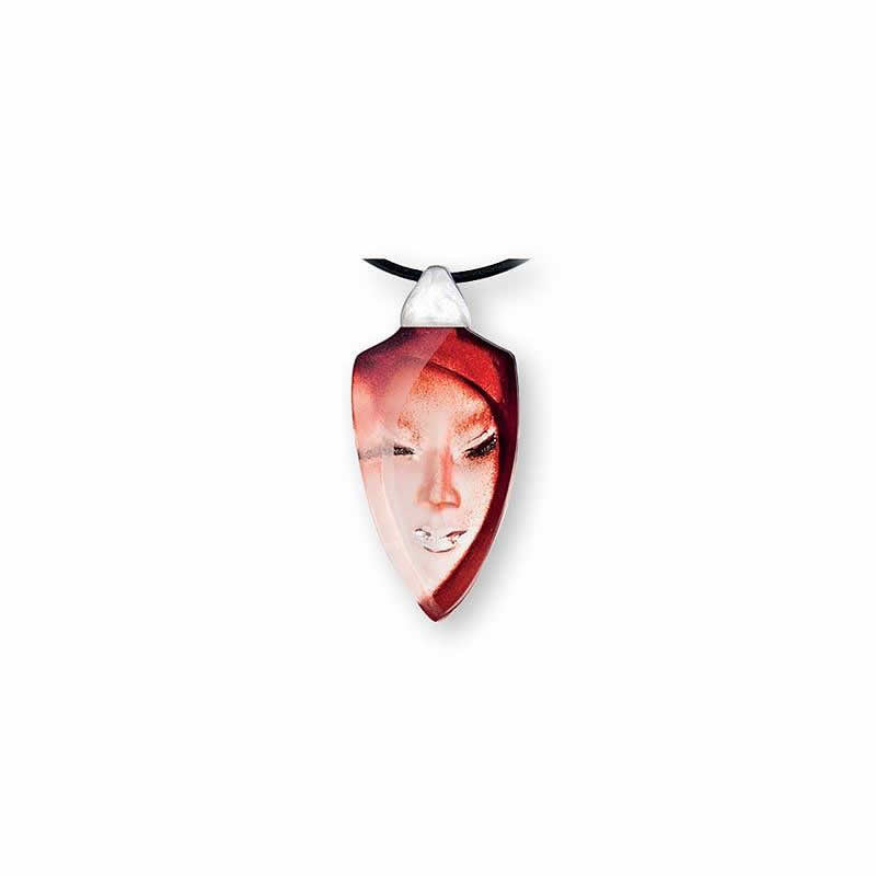 Batzeba Crystal Necklace, Red by Mats Jonasson