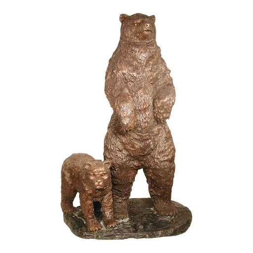 Mama Bear with Cub Bronze Sculpture