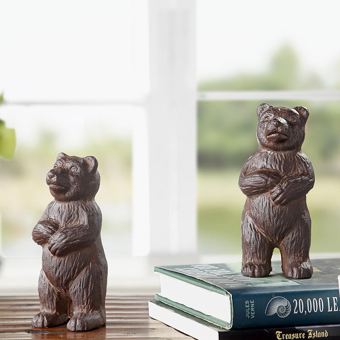 Bear Figurines-Paperweights, Set of 2 by San Pacific International/SPI Home