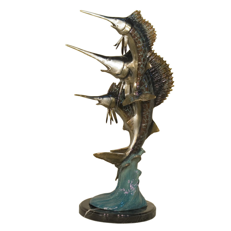 Triple Threat-Sailfish Sculpture