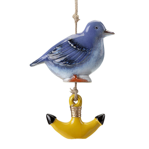 Bird and Anchor Ceramic Wind Chime by San Pacific International/SPI Home