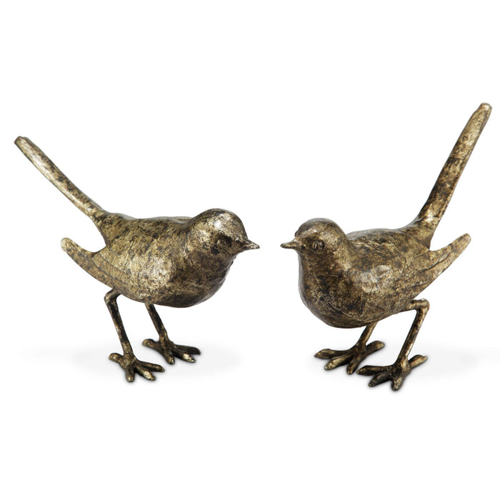 Bird Pair Cast Iron Figurines by San Pacific International/SPI Home