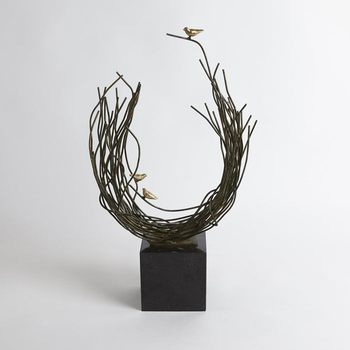 Birds Nest Modern Sculpture For Sale
