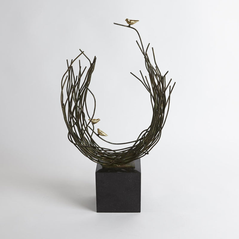 Birds Net Sculpture Modern 2