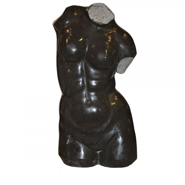 Female Torso Sculpture-Black Marble