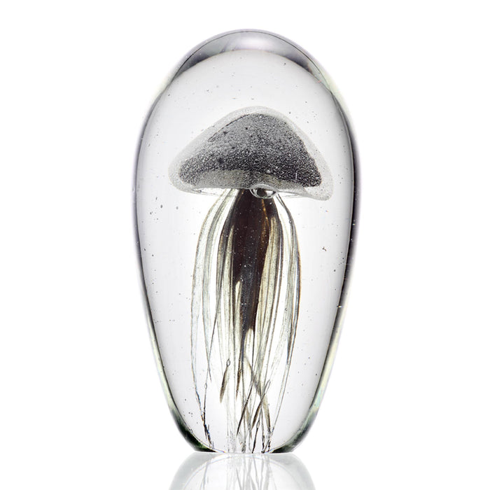 Black Glass Jellyfish Figurine-Glow in the Dark by San Pacific International/SPI Home