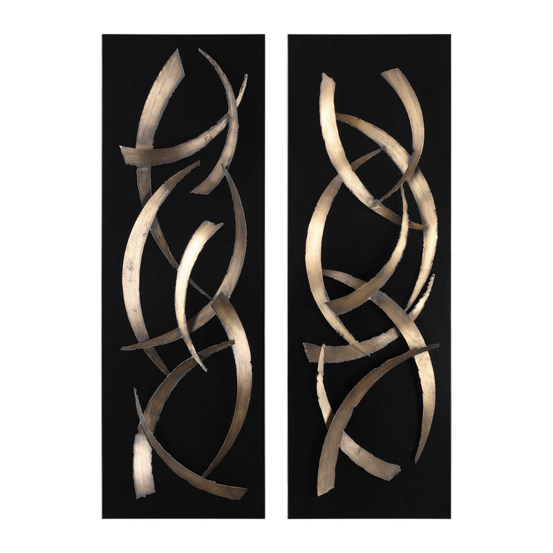 Abstract Elegance Metal Wall Art Set