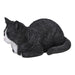 Black/White Dreaming Cat Statue 13.5 inch