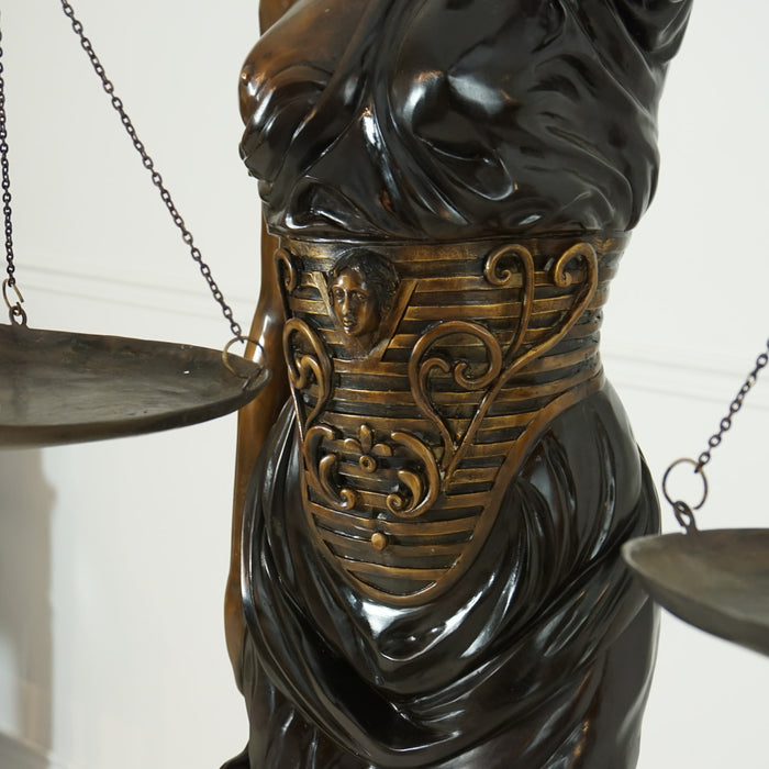 Lady Justice Floor Sculpture-Bronze