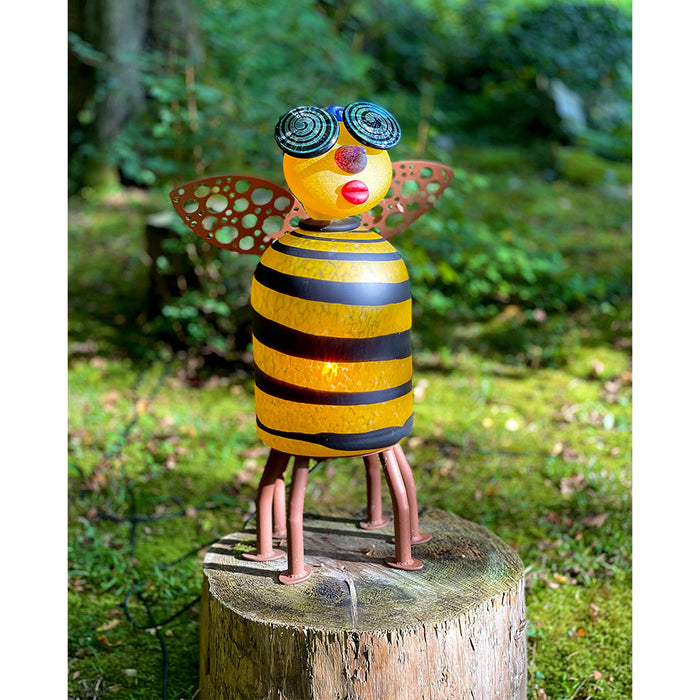 Blown Glass Bee Sculpture For Sale