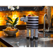 Blown Glass Zebra Bowl Borowski