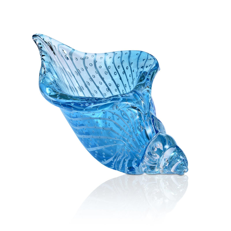 Blue Glass Shell Figurine by San Pacific International/SPI Home