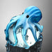 Blue Octopus Glass Statue-Paperweight by San Pacific International/SPI Home