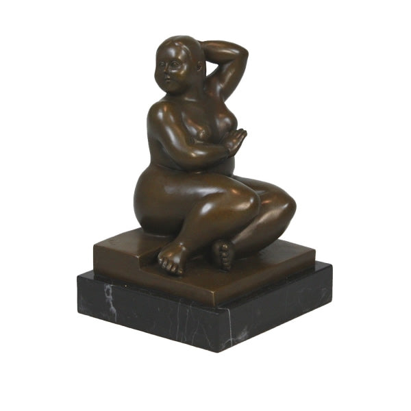 Botero Nude Female Bronze Sculpture