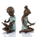 Boy and Girl Reading Bookends Set
