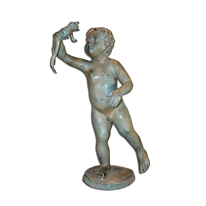 Boy with Frog Bronze Fountain