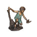 Boy with Toy Boat Bronze Sculpture