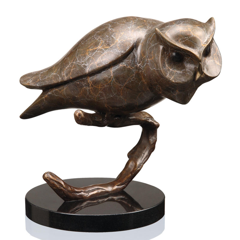 Owl On Branch Sculpture by San Pacific International/SPI Home