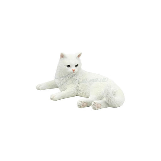 British Shorthair Cat Figurine- White