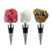 Broken Geode Agate Wine Stoppers- Set of 3 by San Pacific International/SPI Home