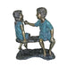 Bronze Boy and Girl on Bench