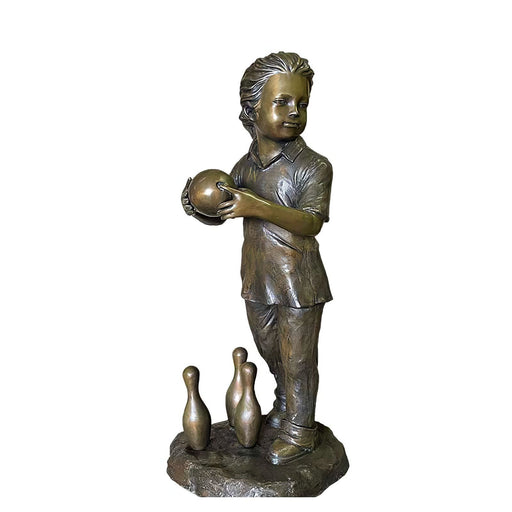 Bronze Boy Bowler Statue