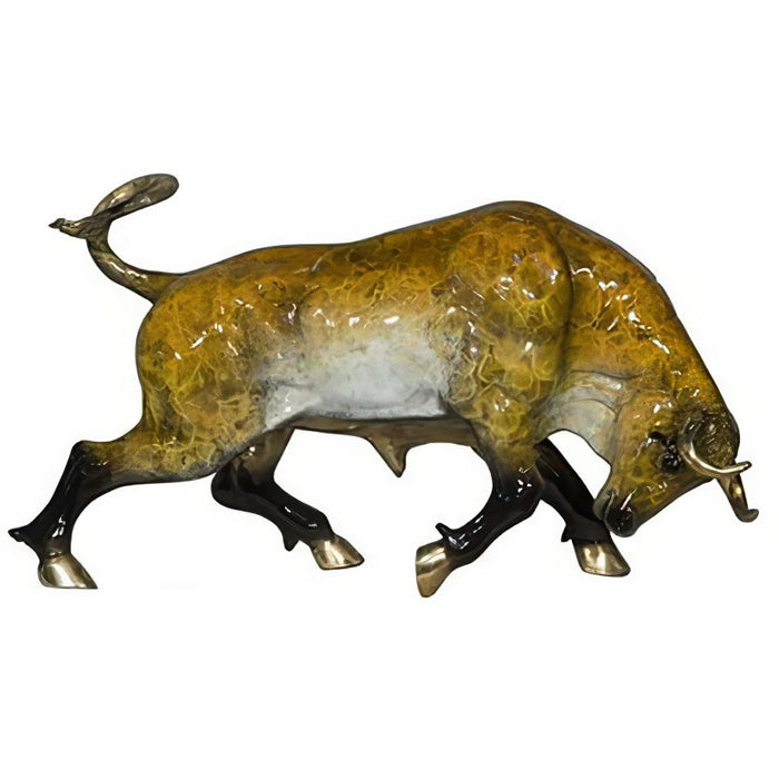 Bronze Bull Statue- Special Patina