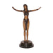 Bronze Deco Dancer Statue- 20 Inch