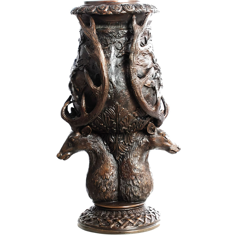 Bronze Deer Head Urn, Small