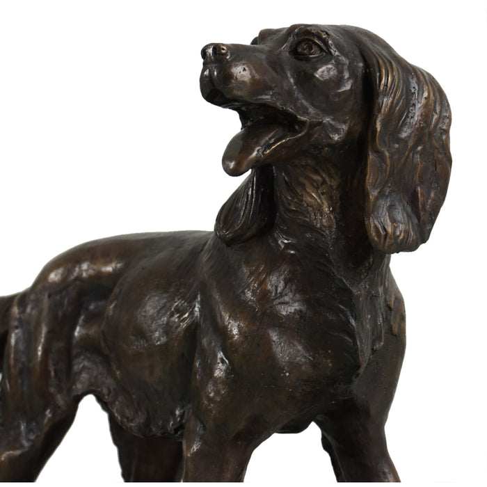 Spaniel Bronze Dog Sculpture