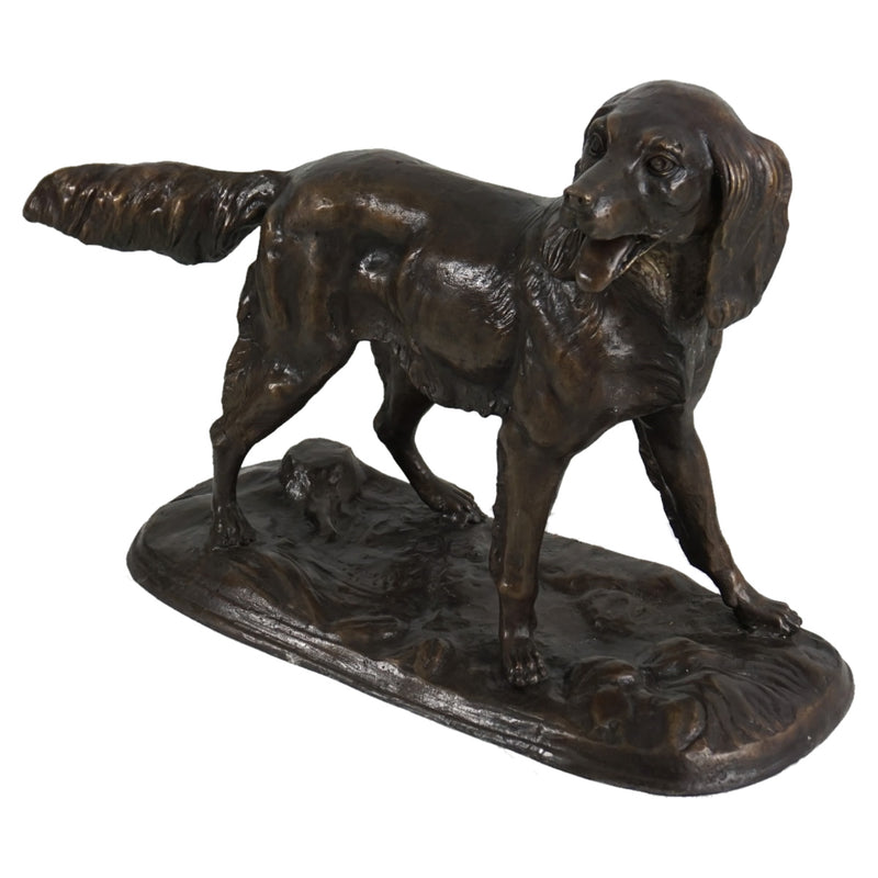 Spaniel Bronze Dog Sculpture