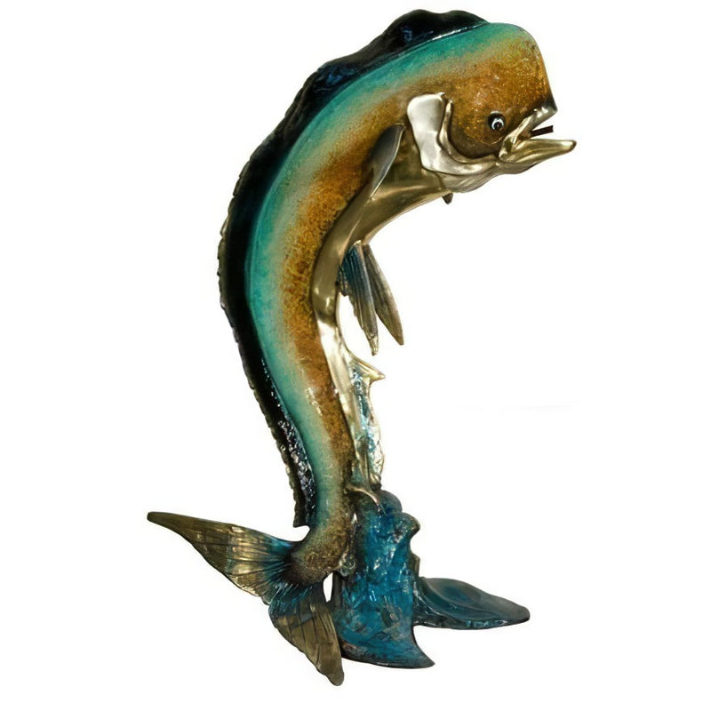 Bronze Dorado-Mahi Mahi Fish Bronze Fountain