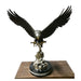Bronze Eagle Landing with Marble Base