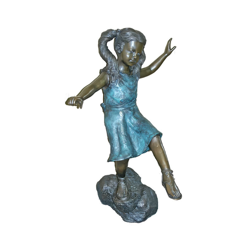 Bronze Girl Stepping