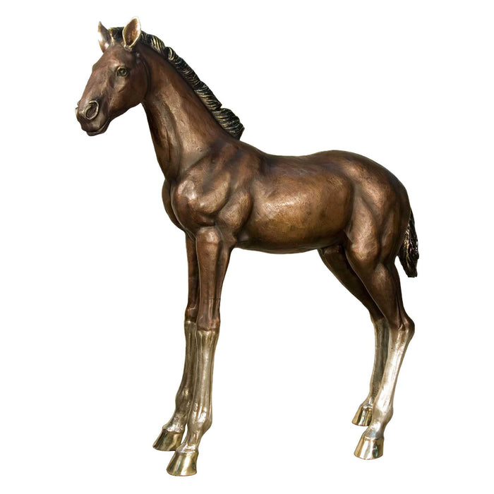 Bronze Horse Colt Outdoor Sculpture