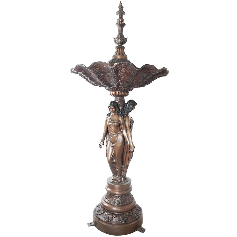 Bronze Lady Dome Top Fountain